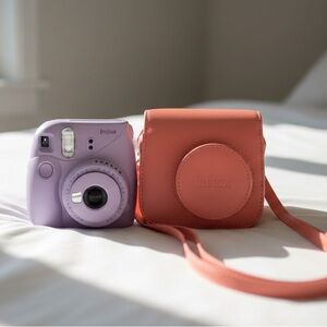 ✨ Y2K Lilac Instax Mini 11 🫧 Bubbly Aesthetic Bundle + Matching Case ✨